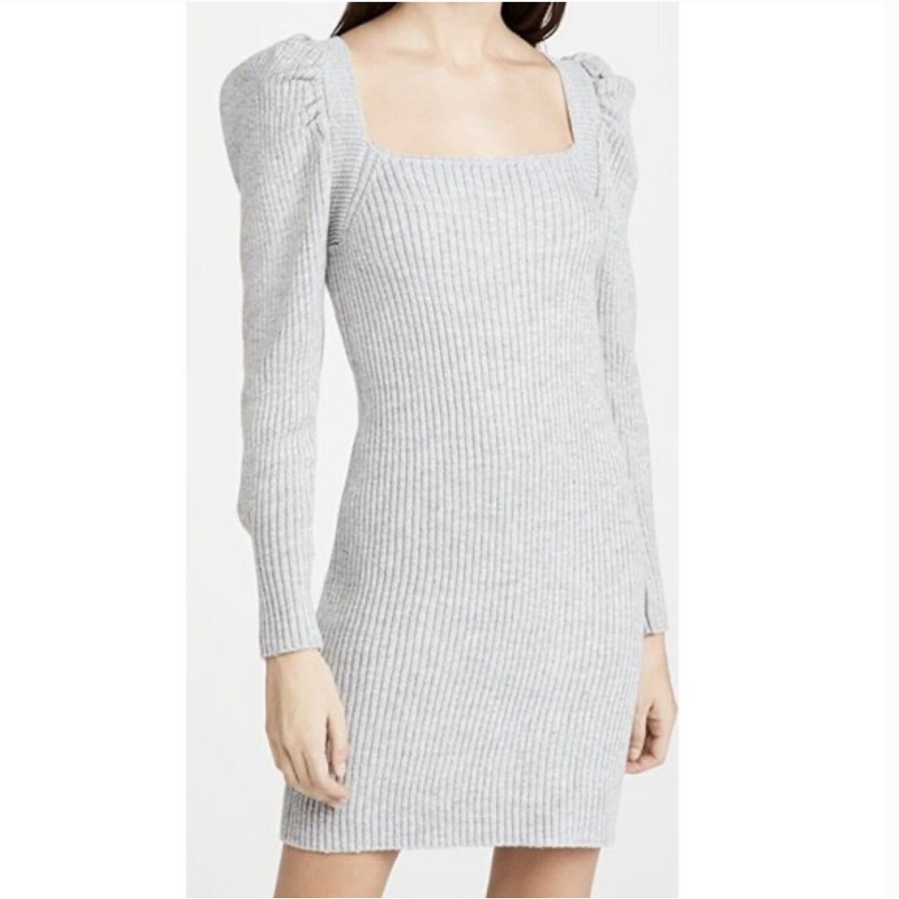 Wayf Puff Sleeve Sweater Dress